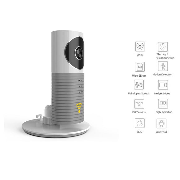 Clever Dog Cleverdog Home Security HD Wifi Wireless IP Night Vision Camera Grey with plus