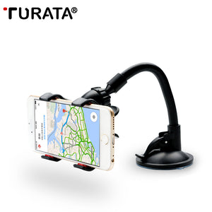 TURATA Car Phone Holder, Flexible 360 Degree Adjustable Car Mount Mobile Phone Holder