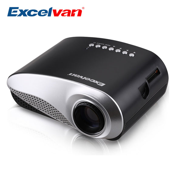 Portable Projector Home Theater LED&LCD Projector 480*320P USB/VGA/HDMI Input,