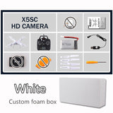 RC Drone 2.4 G 6 Axis GYRO RC Quadcopter RTF RC com HD 2MP camera X5C