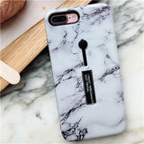 Fashion Marble Soft silicon Ring Phone Case For iPhone x