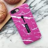 Fashion Marble Soft silicon Ring Phone Case For iPhone x