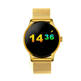 Smart Watch Round IPS Touch Screen Bluetooth Wristwatch w/ HRM Pedometer