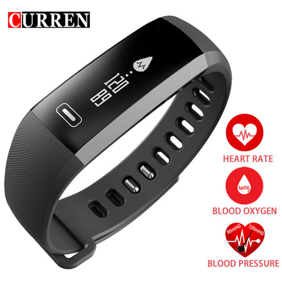 Smart wrist Band Heart rate Blood Pressure Oxygen Oximeter Sport Bracelet