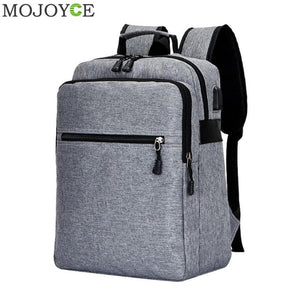 14 inch Men Backpack Anti Theft Man USB Charging Laptop Backpacks with Headphone Plug Casual Travel Bags mochila for Teenagers