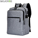 14 inch Men Backpack Anti Theft Man USB Charging Laptop Backpacks with Headphone Plug Casual Travel Bags mochila for Teenagers