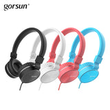Wired headphones with Mic Portable Foldable On-Ear Headset with Microphone