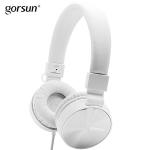 Wired headphones with Mic Portable Foldable On-Ear Headset with Microphone