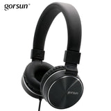 Wired headphones with Mic Portable Foldable On-Ear Headset with Microphone