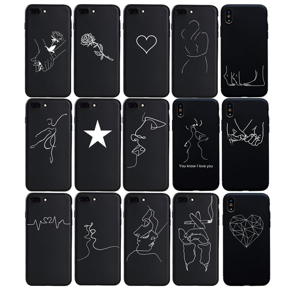 Artistic Abstract Line Case
