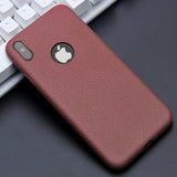 Ultra Thin Phone Cases For iPhone 6S 6 7 8 Plus 10 X Cover Leather Skin Soft