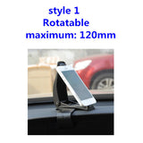 HOTR 360 Rotatable Dashboard Car Phone Holder 120mm Easy Clip