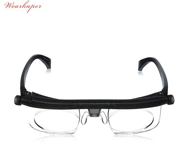 Dial vision Adjustable Len Reading Glasses Myopia Eyeglasses -6D to +3D Variable Lens Correction